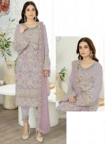 Georgette Pink Eid Wear Embroidery Work Pakistani Suit